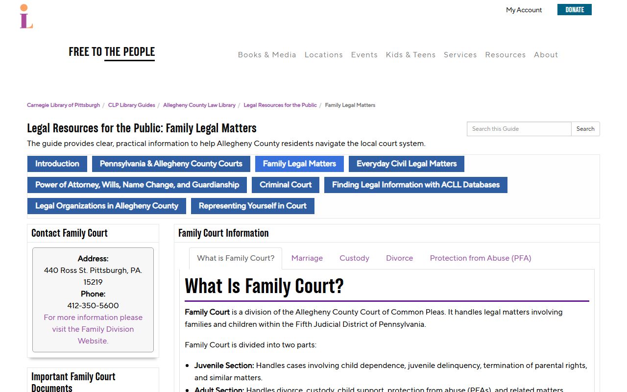 Carnegie Library marriage resources for Allegheny County records