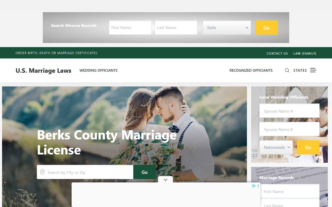 Reading marriage records