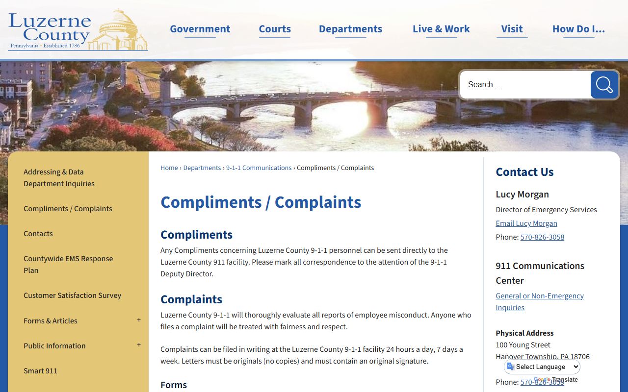 Luzerne County marriage records