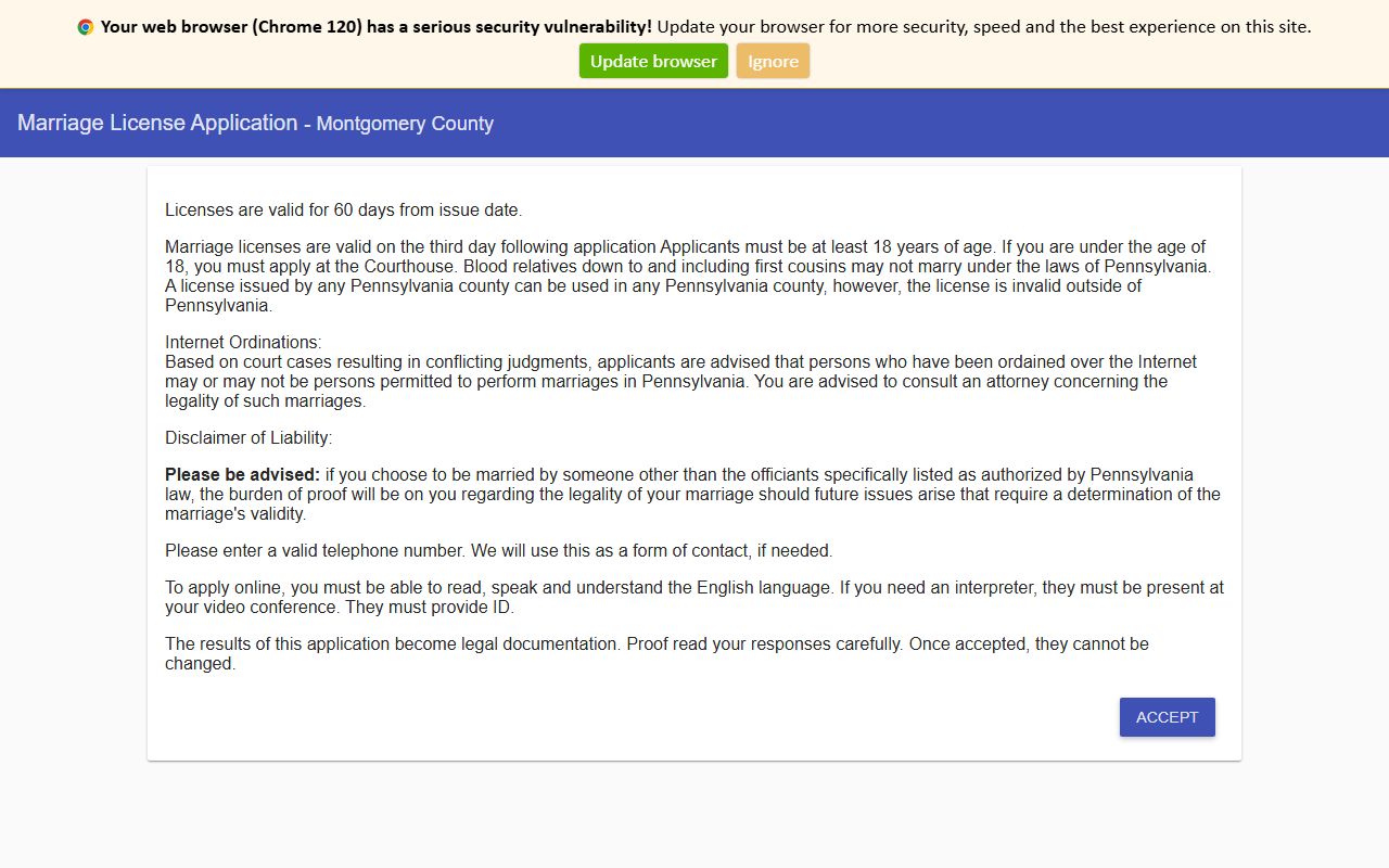 Montgomery County marriage records